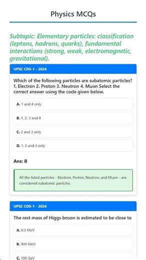 Elementary particles: classification leptons, hadrons, quarks, fundamental interactions strong,...