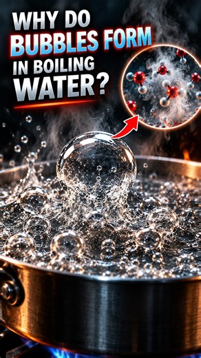 Why Do Bubbles Form When Water Boils? ♨️ #shorts