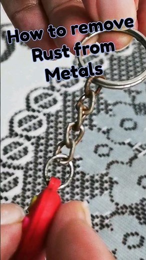 Rust stains on metals | How to remove rust from metal #kitchenhacks #viral #trending #tipsandtricks
