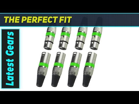 MAD OWL 3-Pin XLR Connectors: Pro-Grade Metal for DMX & Audio Set