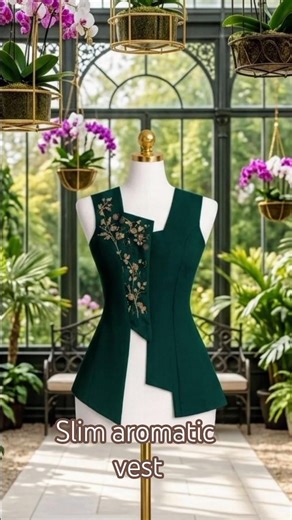 automatic slim women's vest. #vest #patterndesign #sewingtutorial #fashion