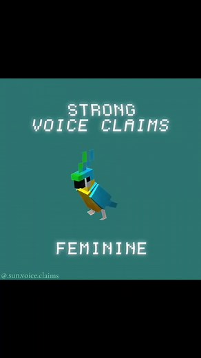 Strong Feminine Voice Claims for Role Play