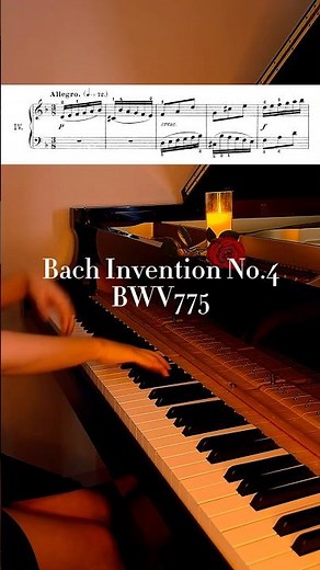 Bach Invention No.4 BWV775 #bach #bachinvention #inventionno4 #ピアノ演奏 #インベンション #pianist