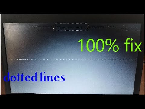 How to fix Black Screen with Horizontal Dotted Lines Windows not booting
