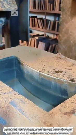 Industrial Refractory Brick Pressing Process