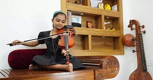 10 വയസ്സ് മാത്രം; ഹൃദയം കീഴടക്കി ഗംഗയുടെ വയലിൻ സംഗീതം