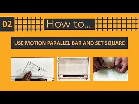 How to fix a Motion parallel bar on drafting table | How to use set square