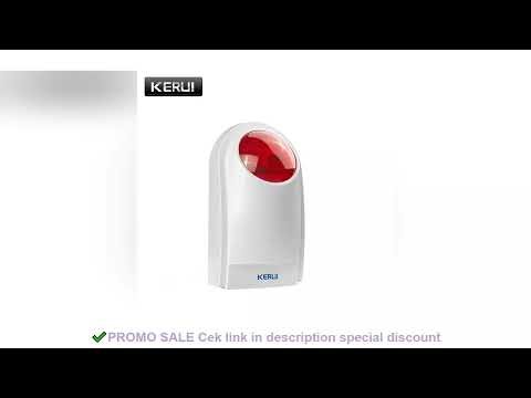 KERUI J008 110dB Indoor Outdoor Wireless Flashing Siren Strobe Light Sensor For Home Garge Alarm Sec