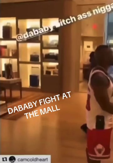he put bta 😂 #dababy #fight #mall | DaBaby