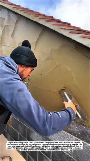 Plastering Float Tools for Smooth and Professional Wall Rendering on Concrete Block Walls