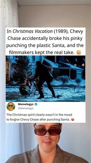 In Christmas Vacation (1989), Chevy Chase Actually Broke His Finger in This Scene 😳