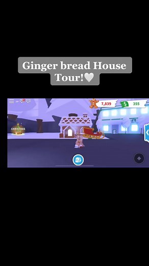 I know Christmas was a few days ago but I wanted to show how I decorated my gingerbread house🎄#fyp #roblox #christmas #adoptme