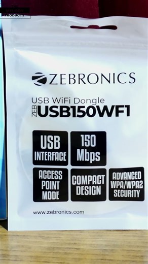 ZEBRONICS WiFi USB Mini Adapter