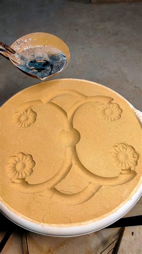 Casting Moon & Flowers in Aluminum - BEAUTIFUL