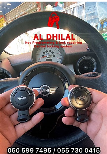 Just programmed a spare key for a 2011 Mini Cooper! 🔑✅ #CarKeyProgramming #minicooper #autolocksmith #sharjah #dubai #uae🇦🇪 #bmw #fyp #view #like