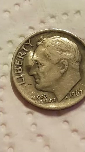 1967 Error Roosevelt Dime