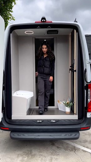 341K views · 744 reactions | Living the van life with a rear shower and toilet - just wish that door opened a bit faster!   by @bespokecampervan | Project Van Life | Facebook