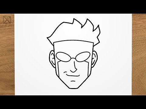 How to draw Mark (INVINCIBLE) step by step, EASY