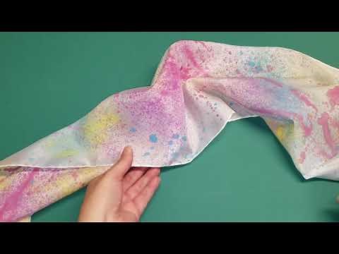 How To Dye a Silk Scarf - Quick and Easy!
