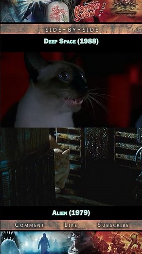 Side-by-side: Alien (1979) vs. Deep Space (1988) #shorts #alien #ridleyscott #plagiarism