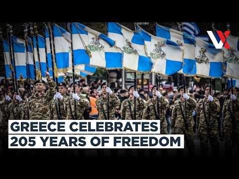 Tanks, Jets, & Troops Parade In Athens Marking 205 Years Of Greek Independence | VERTEX