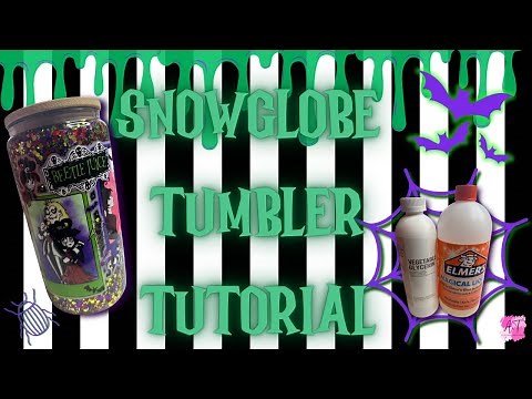 How to make a snowglobe tumbler | magical liquid and vegetable glycerin