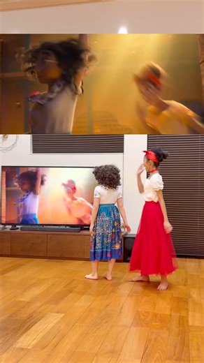 Never knew a real life Mirabel - Dolores fan duo will be oh-so-magical! 🤩✨ Video by - @muron_tokyo #fanart #encanto #mirabell #dolores | Disney India