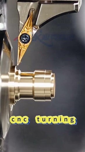 turning #machine Brass is processed by rotation