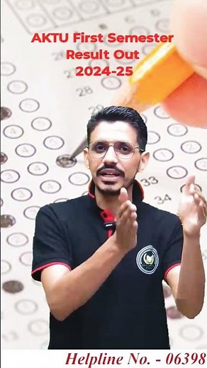 AKTU First Semester Result Out || 2024-25 Phase II odd Semester#result #education #shorts #viral