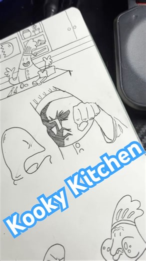 Kooky Kitchen #cooking #art #comic #sketchbook #doodle #humor