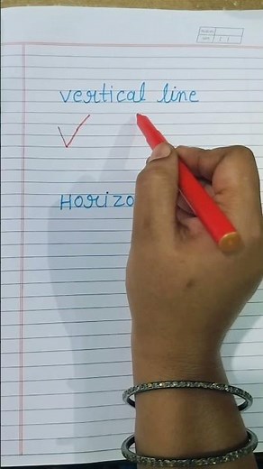 Vertical line and horizontal line