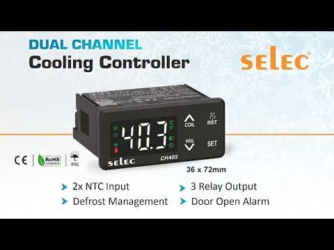 Selec CH403C-4-NTC Cooling Controller | Complete Refrigeration Management & Compressor Protection