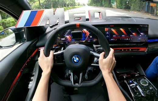 新！宝马i5 M60 601马力 POV第一视角试驾*弹射起步*