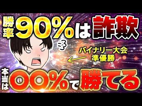 【衝撃】勝率90%は嘘です。バイナリーは55%で勝てます｜10年データで証明