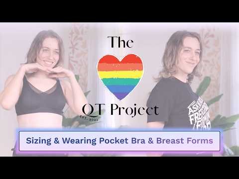 Sizing & Wearing a Pocket Bra w/ Breast Forms | MTF Transwomen Transgender Transfemme