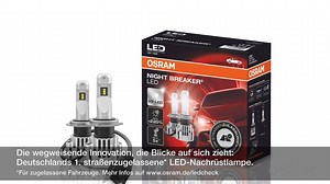 5.5K views · 80 reactions | Dürfen wir vorstellen: Deutschlands erstes für die Straße zugelassene Abblendlicht zum Nachrüsten: die #OSRAM NIGHT BREAKER® H7-LED bietet Dir die fortschrittlichste Lichttechnologie. Profitiere auch Du von unserer wegweisenden Innovation in Sachen Technologie und Design. Mehr Informationen sowie die Kompatibilitätsliste der Fahrzeuge: https://bit.ly/34ajAke | ams OSRAM | Facebook
