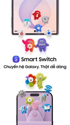 ✨Sẵn sàng chuyển sang Galaxy? Với #SmartSwitch, không lo “say bye” dữ liệu quan trọng. Chuyển đổi mượt mà từ hình ảnh, Wi-Fi đến mật khẩu sang Galaxy mới trong tích tắc👌 Nhập hội Galaxy Gập Mở ngay tại bio. #Samsung #GalaxyAI #GalaxyZFold8 #GalaxyGapMo #SwitchToGalaxy