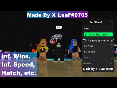 Surf Race! Script | Inf. Wins, Inf. Speed, Hatch, etc.