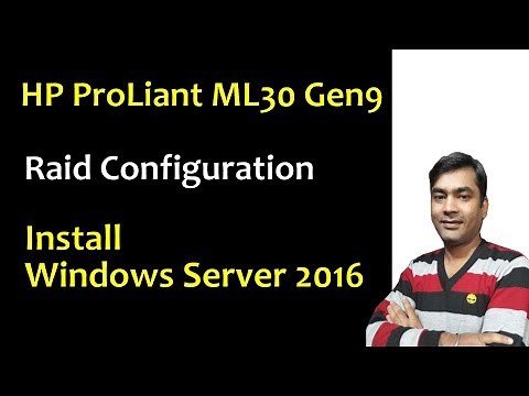 hp server - RAID setup - HP Intelligent Provisioning - Install Windows Server on HP Proliant