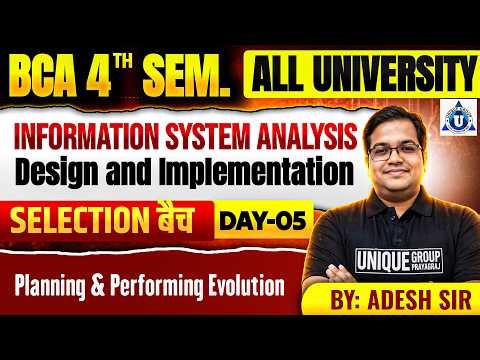 BCA 4th Sem || ISADI || Determination & Test Planning || Day- 05