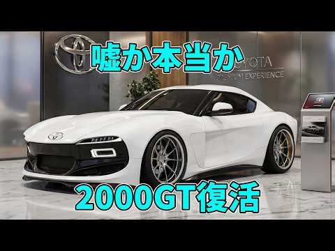 【世界震撼】トヨタがやらかした…2000GTコンバーチブル復活は本当か？