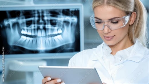 Dental innovation method: diagnostic scan, laser equipment, procedure step, gum mapping, interactive display, record sharing, face image, comfort tool, access system, hygiene process, visual reference