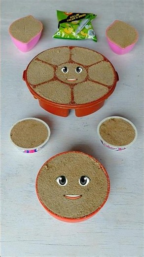 Oddly Satisfying ⚒️ Kinetic Sand Faces Crushing I Cute Shapes Hammer Smash ASMR #shorts