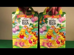 Mcdonalds Happy Meal™ 2002 Disney Winnie the Pooh Toy Set #Unboxing