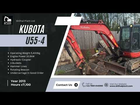 Kubota U55-4 | Year 2013 | Hours c7,100