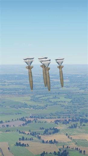 Insane Milan low altitude parachute bomb run today!