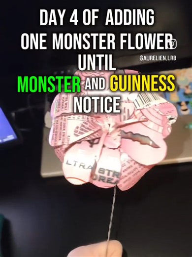 Day 4 - Monster Can Flower #monsterenergy #diy