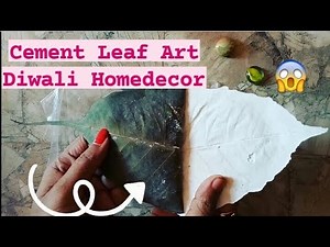 How to shapeCrete Decorative concrete Leaf|cement leafart| Puja and Diwali home decor ideas