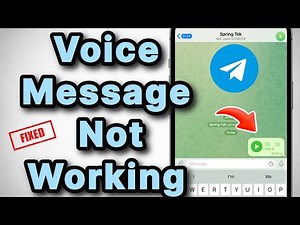 Telegram Voice Message not Working on iPhone: Fix