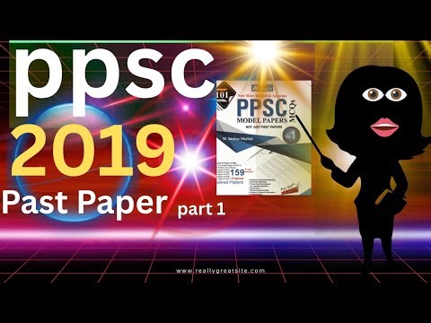 Ppsc past paper mcqs 2025 preparation/solved past papers 2019 part 1